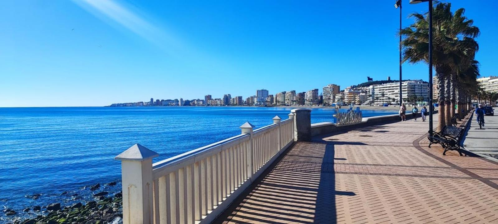 Primera Linea De Playa Benalmadena La Perla Playa Paraiso Bagian luar foto